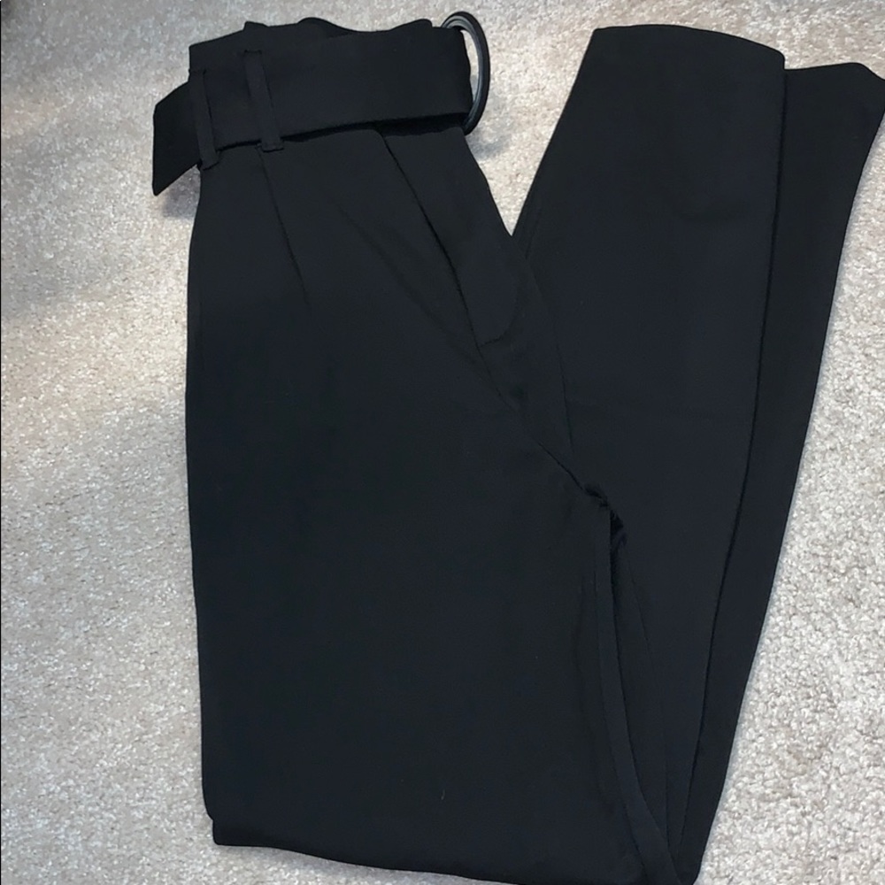 Black high rise dress pant from Zara